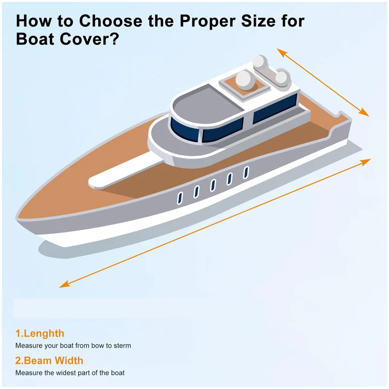 Boat Cover Heavy Duty – 210D Waterproof Trailerable Boat Cover 11–13FT - Image 4