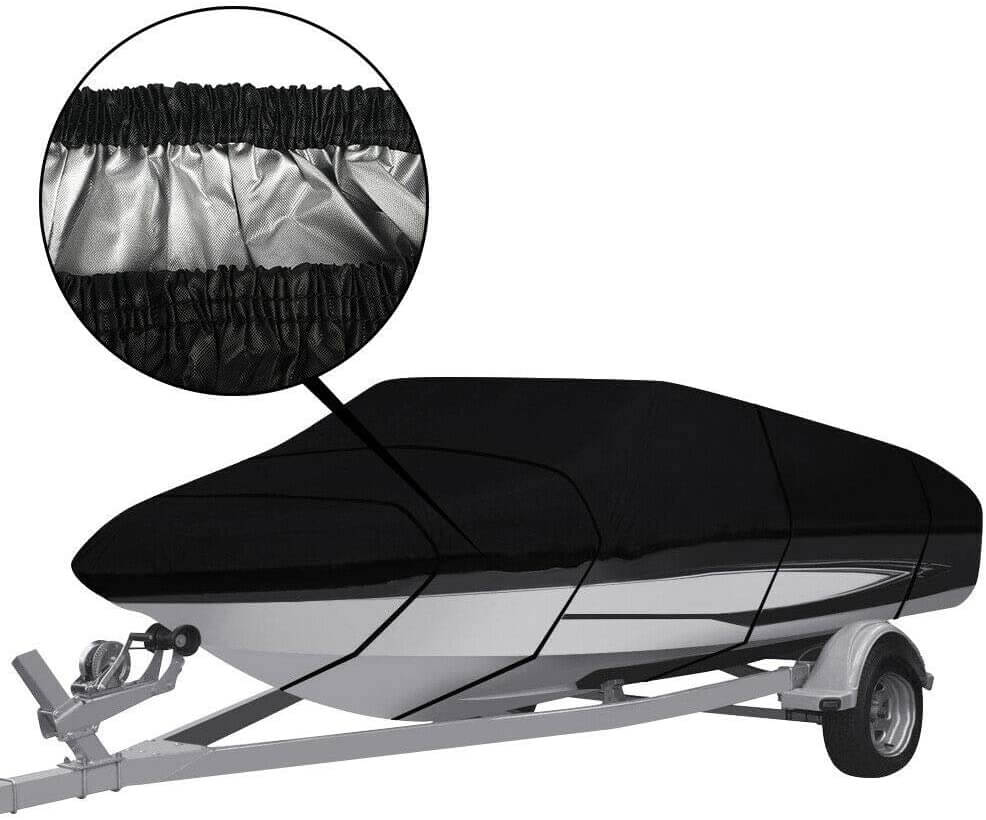 Boat Cover Heavy Duty – 600D Black Trailerable Boat Cover for 20–22ft V-Hull - Image 4