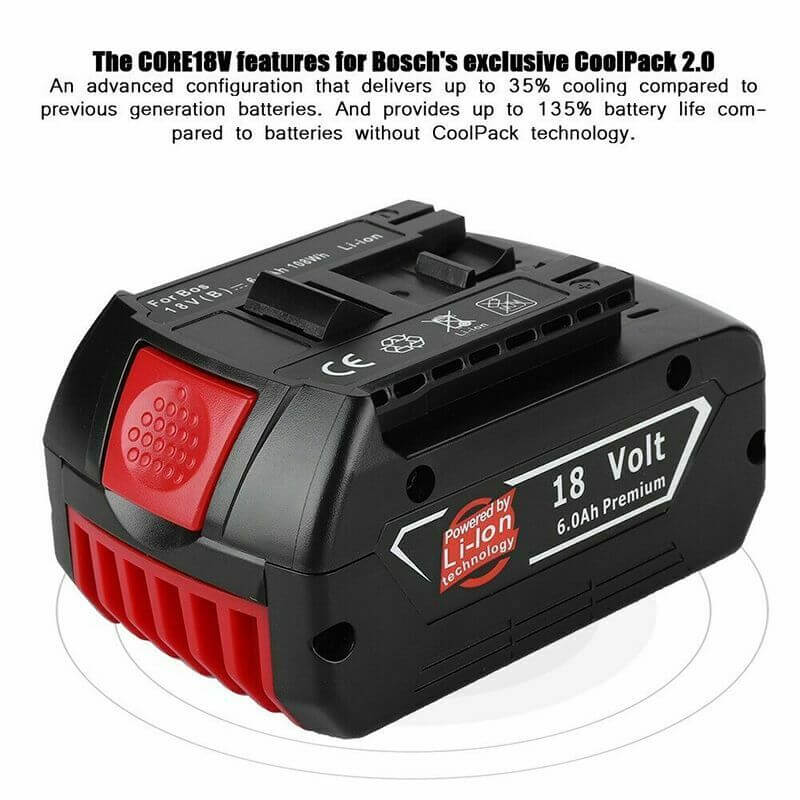 Bosch 18V 6000mAh BAT609 BAT609G BAT618 BAT618G Replacement Battery - Image 7