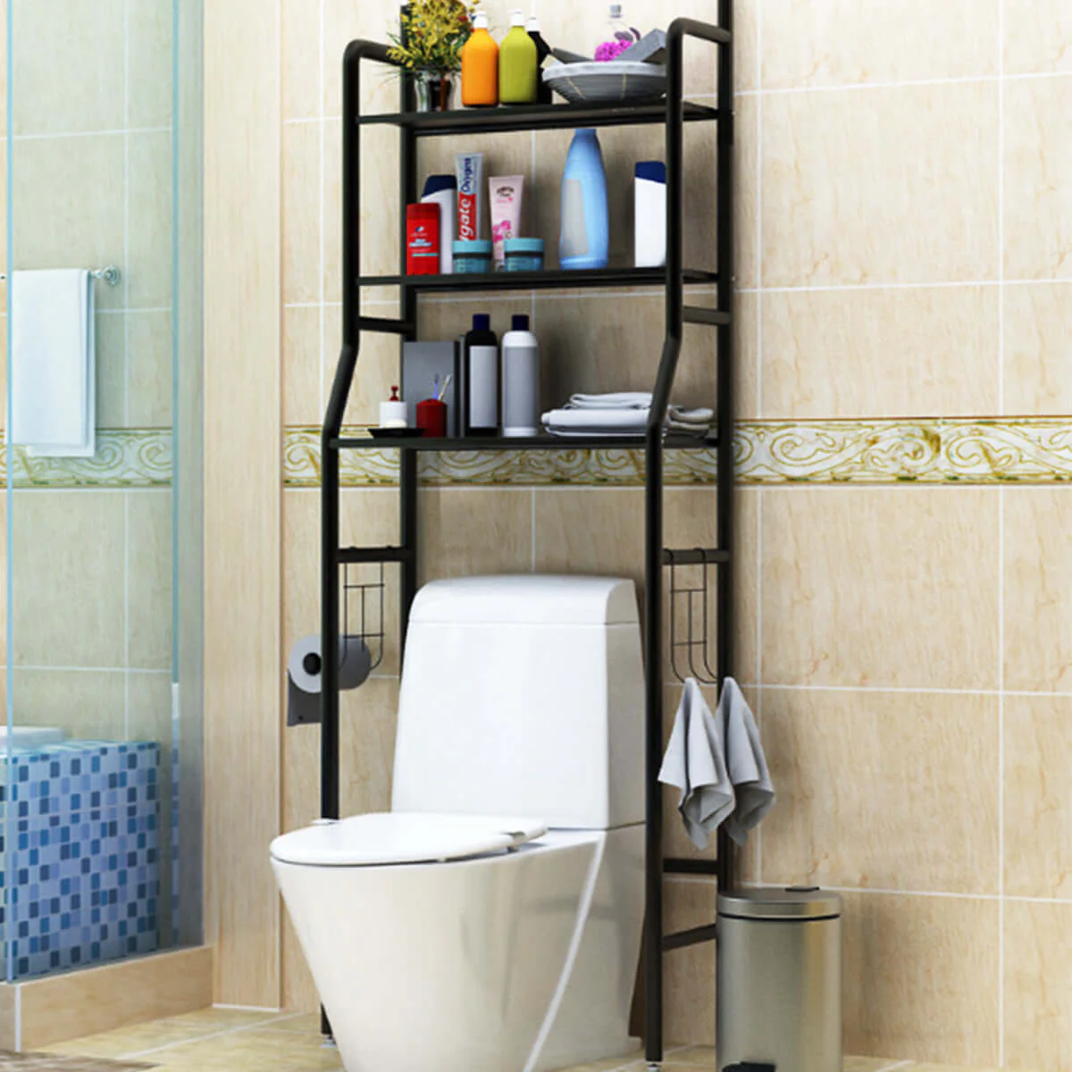 Bathroom Shelves On The Toilet Toilet Shelf Toilet Rack - Image 4
