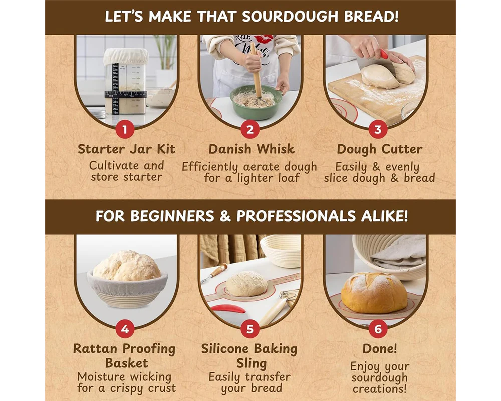 Bread Proofing Basket Set - Image 8