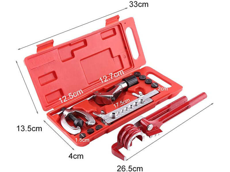 10pcs Flare Tool Kit Brake Air Line Double Flaring Set 3 In 1 Tube Pipe Bender - Image 4