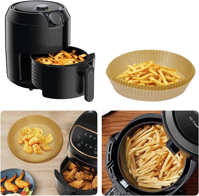 Air Fryer Disposable Paper Liner Non-Stick Air Fryer Paper Liner 100pcs - Image 10