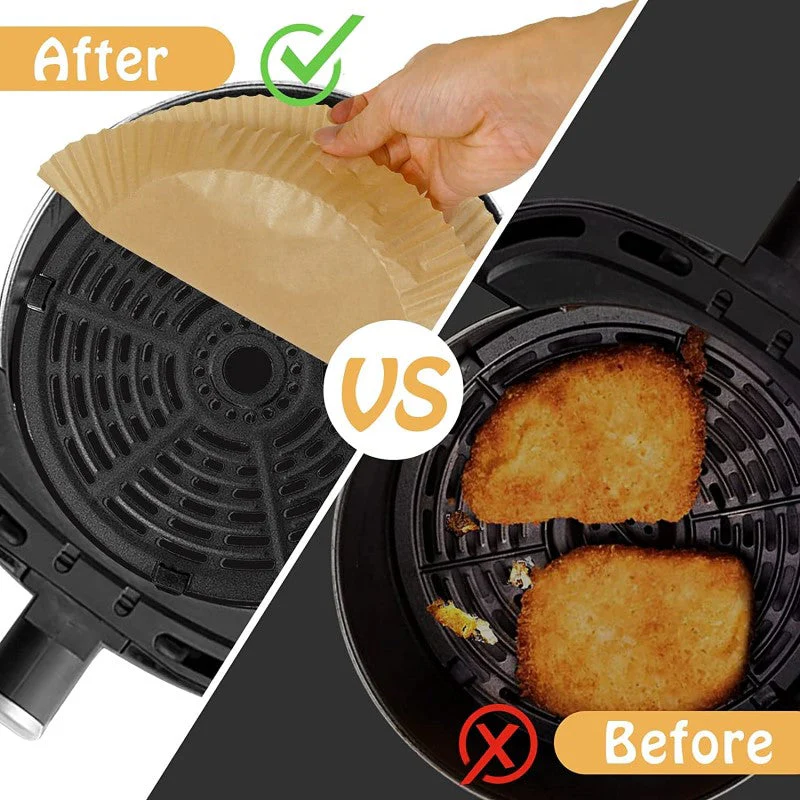 Air Fryer Disposable Paper Liner Non-Stick Air Fryer Paper Liner 100pcs - Image 8