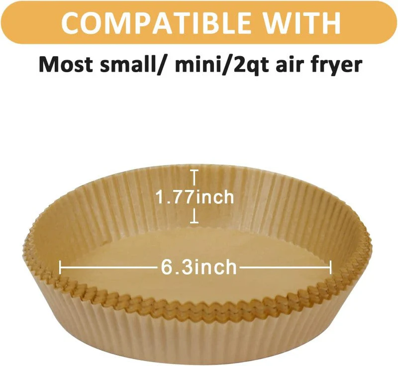 Air Fryer Disposable Paper Liner Non-Stick Air Fryer Paper Liner 100pcs - Image 9