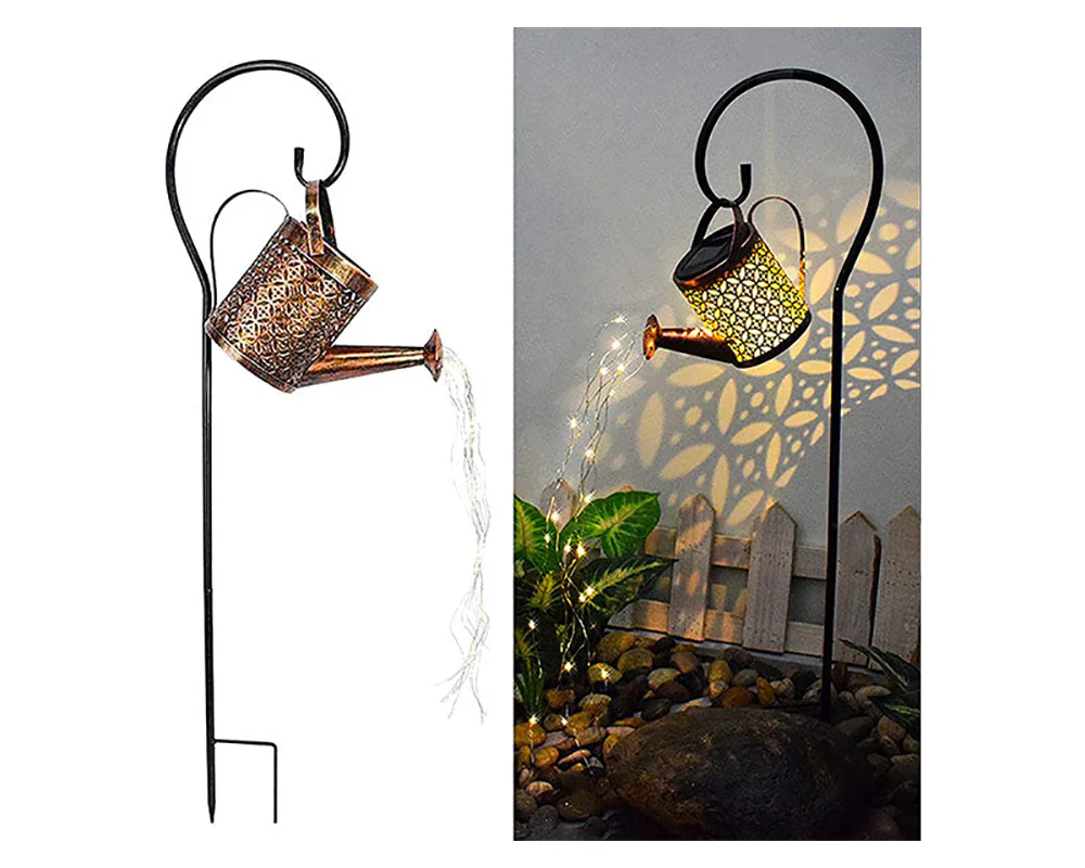Solar Lights watering can Kettle Art Light - Image 2