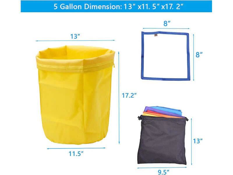 5pcs 5 Gallon Filter Bubble Bag - Image 6