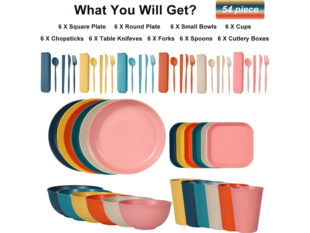 54 PCS Camping Crockery Set - Image 5