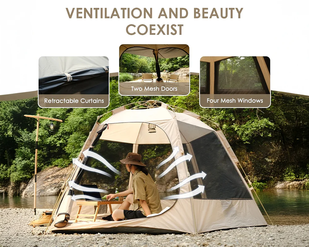 Camping Tent 5-8 People Family Tent - Image 4