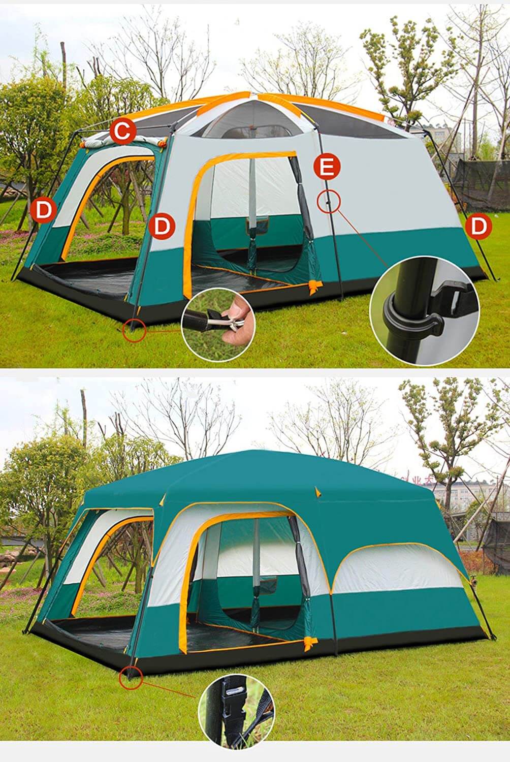 Camping Tent 4 - 6 persons Family Tent - Image 3