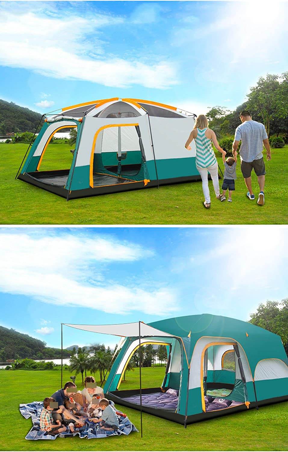Camping Tent 4 - 6 persons Family Tent - Image 4