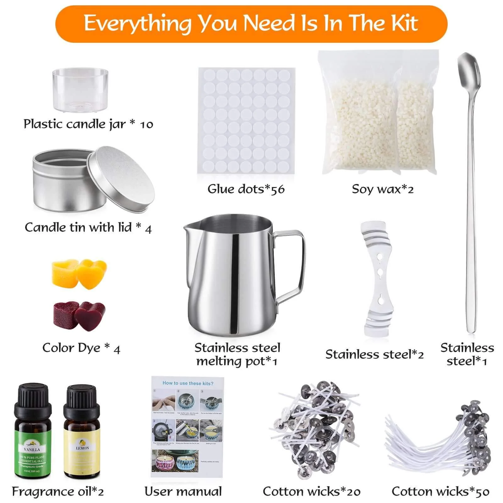 Candle Making Kit Candles Craft Tool Set - Image 3