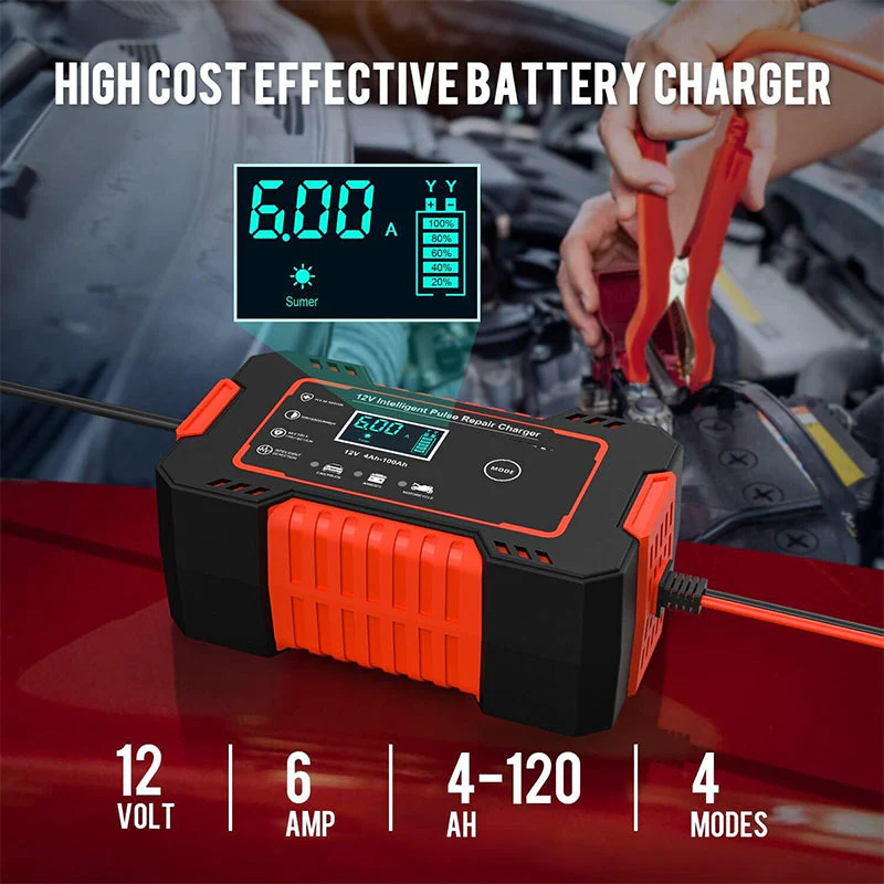 Car Battery Charger Automatic Battery Charger - Image 2