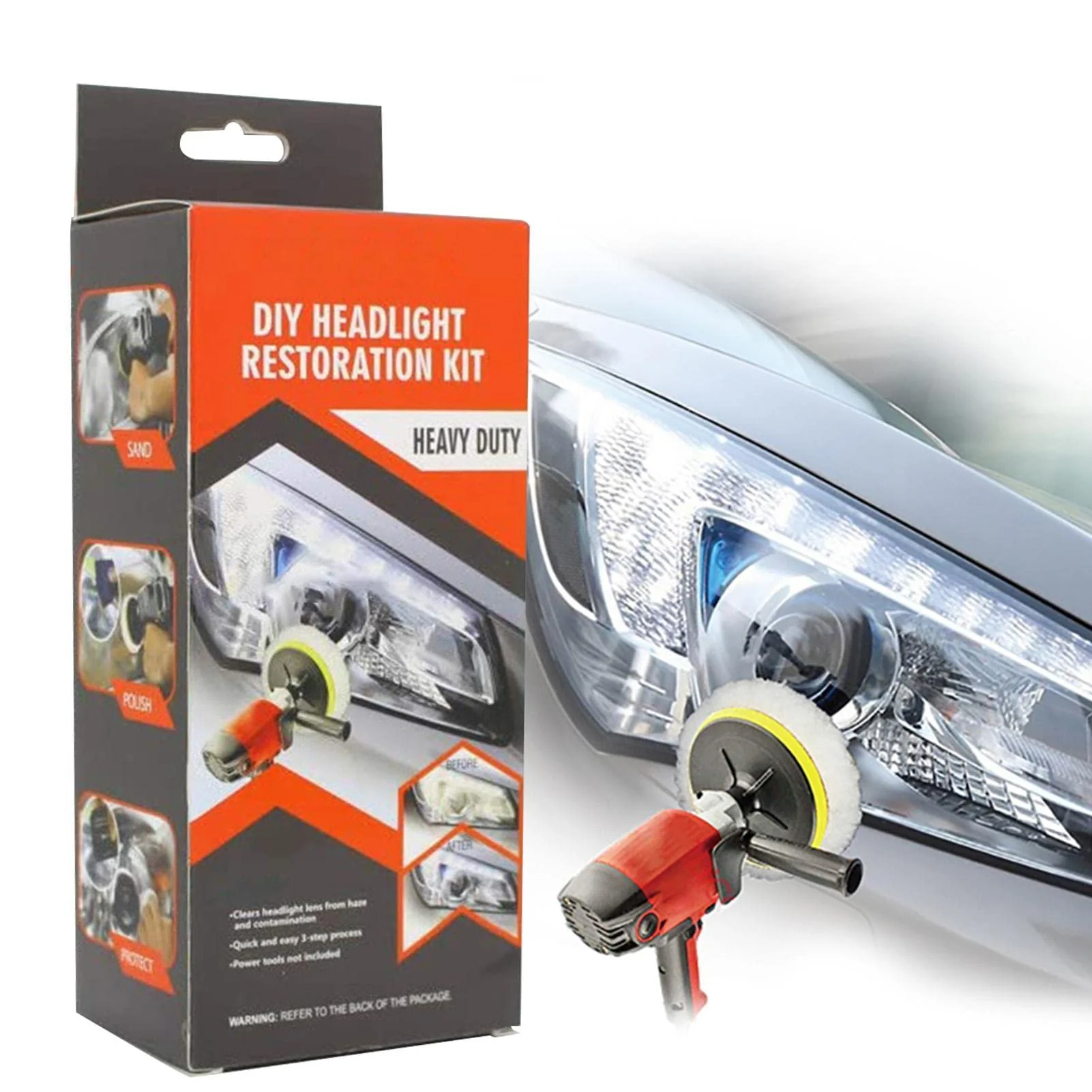 Car Headlight Restoration Kit - Image 9