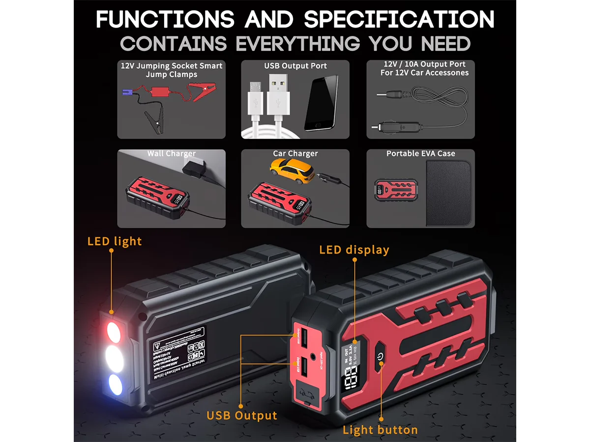 Portable Car Jump Starter - Image 5