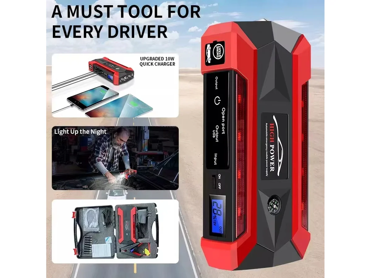 Portable Car Jump Starter Emergency Power Bank - Image 5