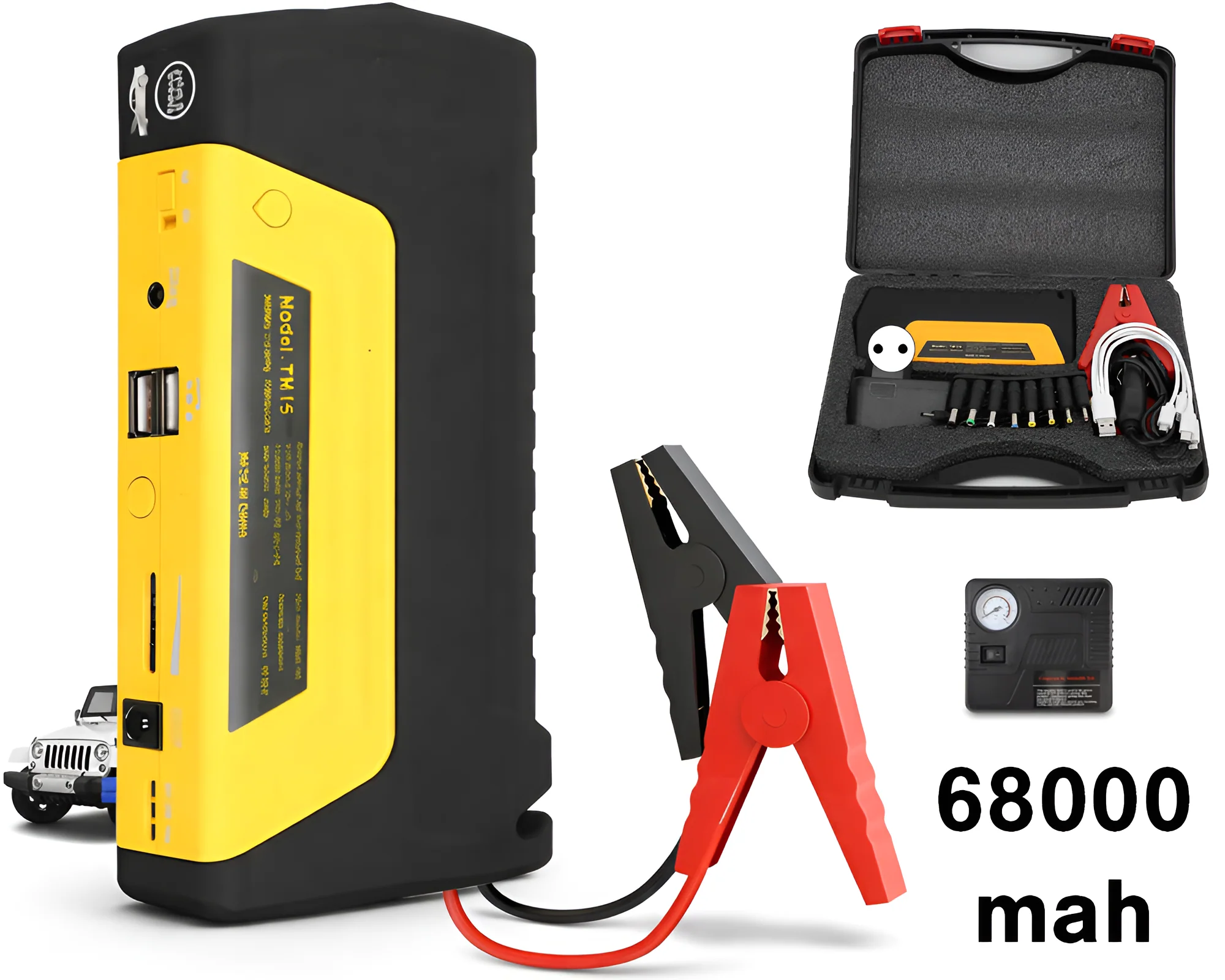 Car Jump Starter With Air Compressor - Image 6