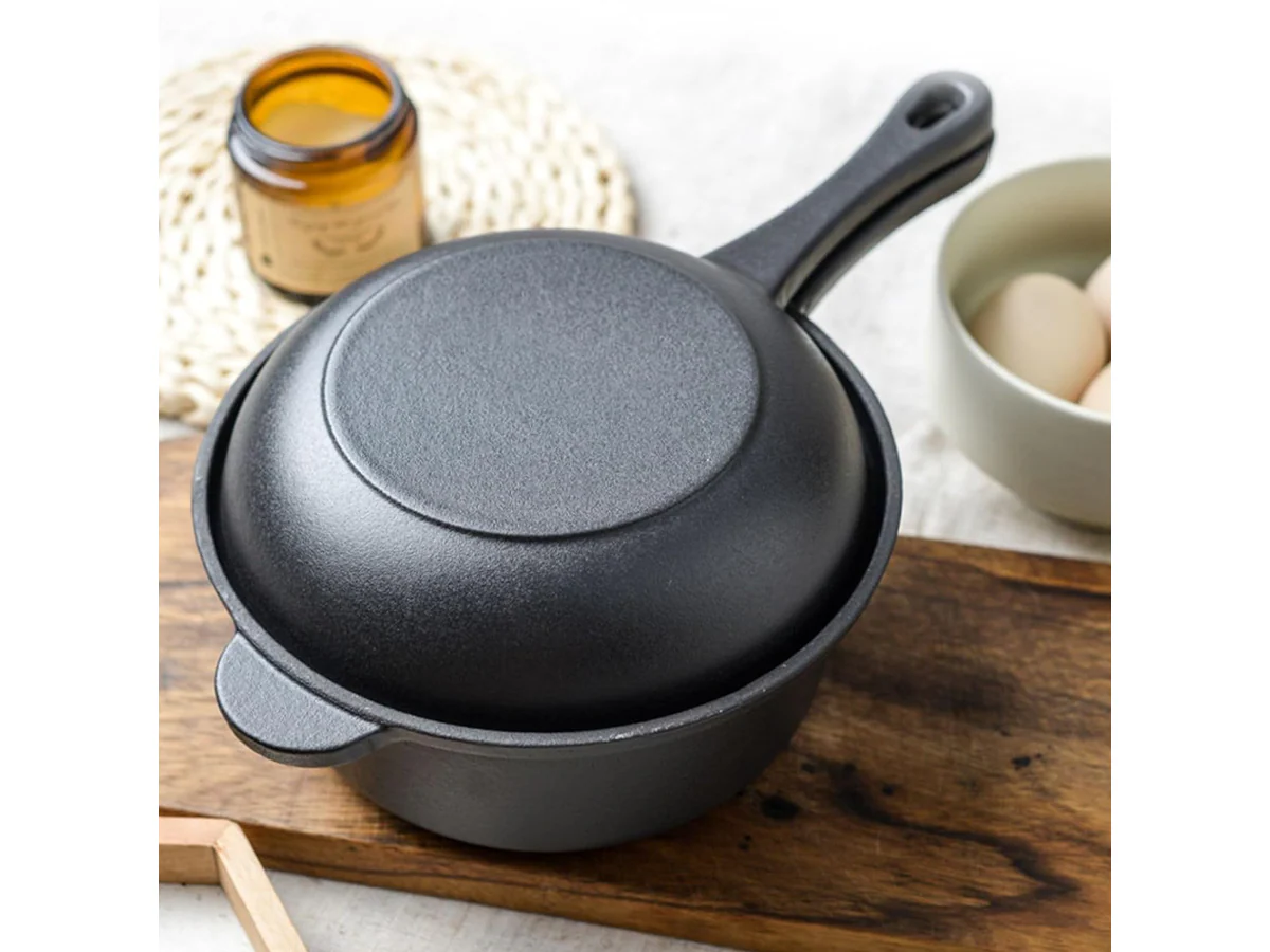 Cast Iron Saucepan with Lid - Image 2