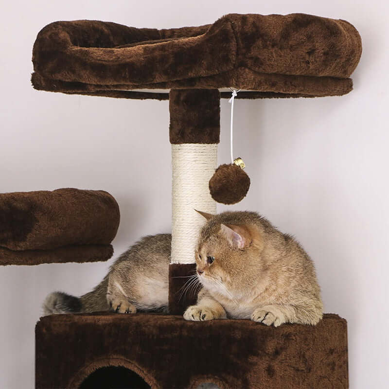 Cat Tree House Scratching Post Tree Play House - Image 6