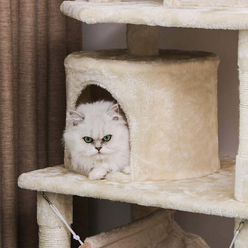 Cat Tree 150CM with Scratching Posts Hammock - Image 6