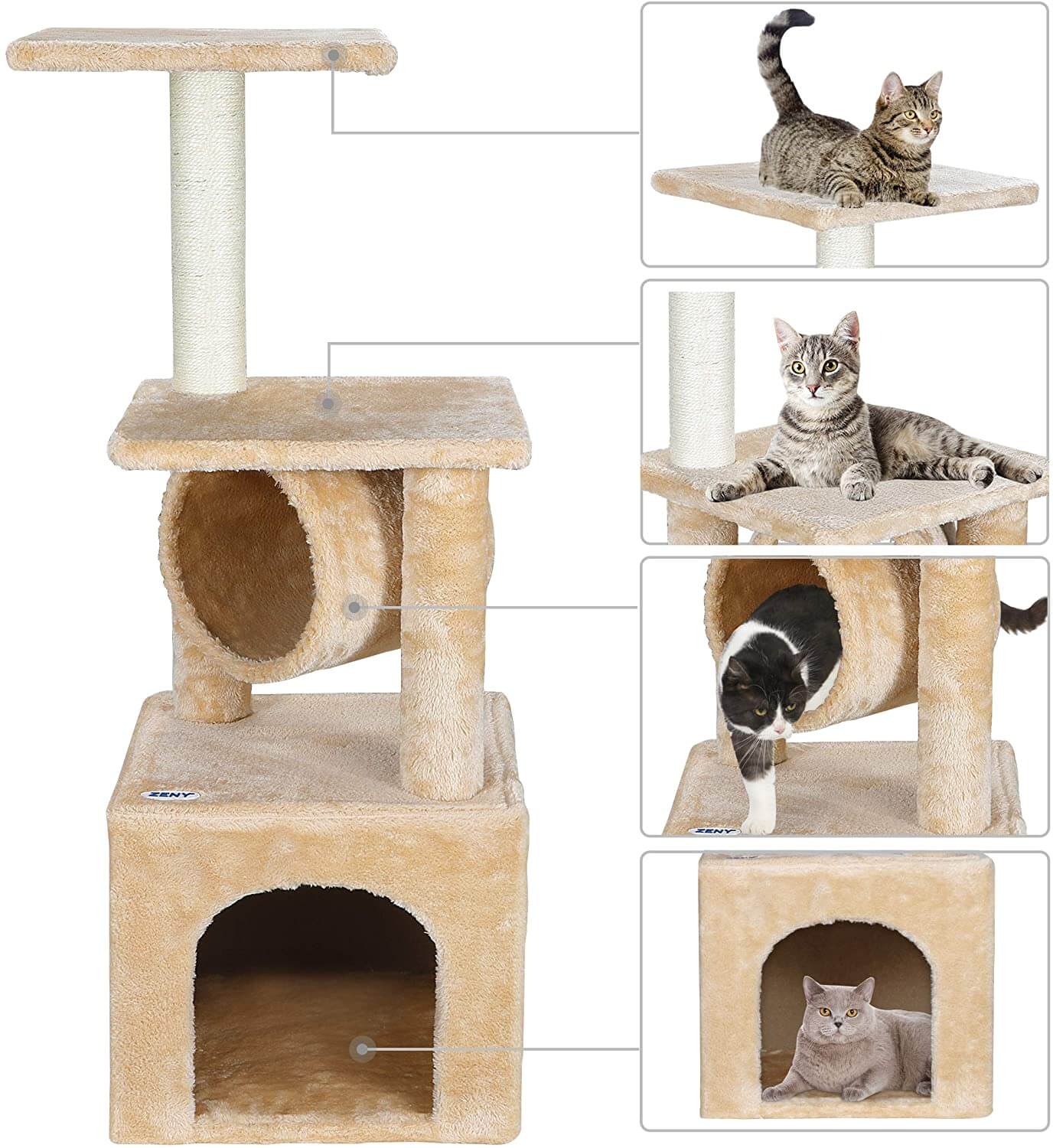 Cat Tree House 93cm - Image 2