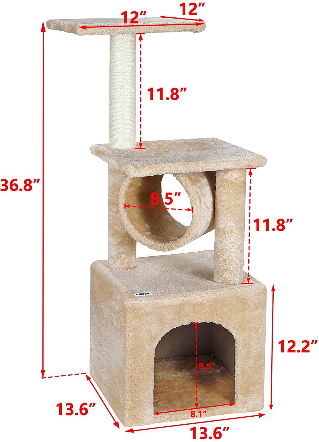 Cat Tree House 93cm - Image 4
