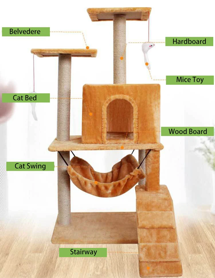 Cat Tree Climbing Scratching Column - Image 6