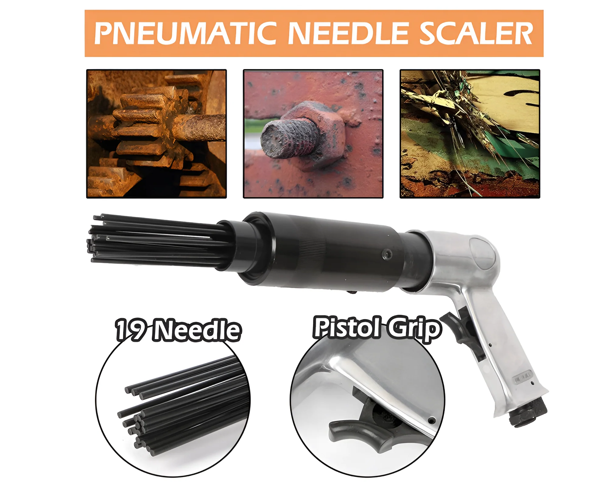 Air Tools Pneumatic Needle Scaler - Image 3