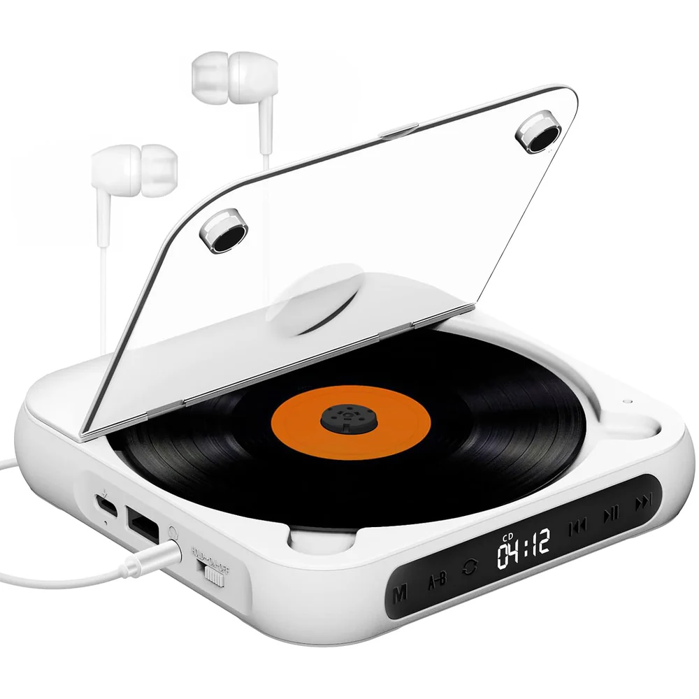 Rechargeable CD Player with Bluetooth