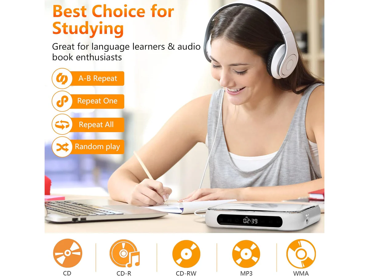 Rechargeable CD Player with Bluetooth - Image 6