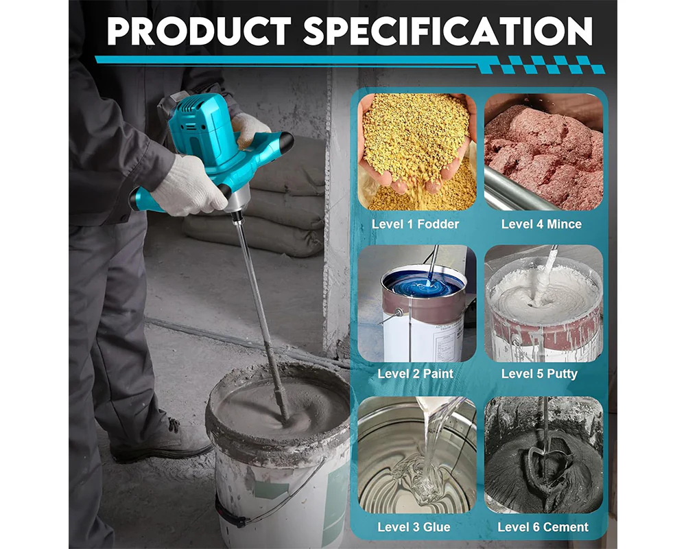 Cordless Paint Mixer Makita 21V Compatible - Image 10