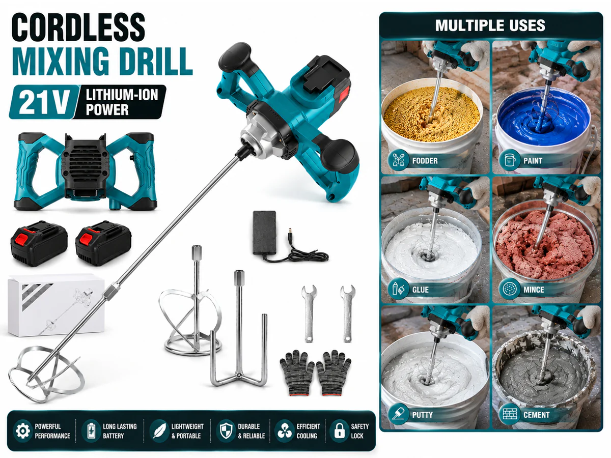 Cordless Paint Mixer Makita 21V Compatible - Image 2