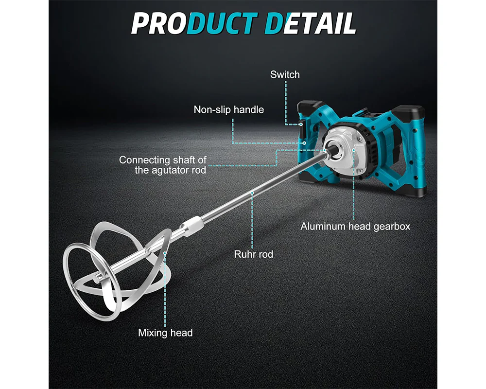 Cordless Paint Mixer Makita 21V Compatible - Image 7