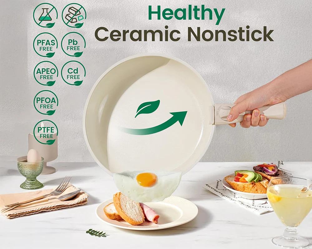 19 Piece Nonstick Induction Cookware Set - Image 9