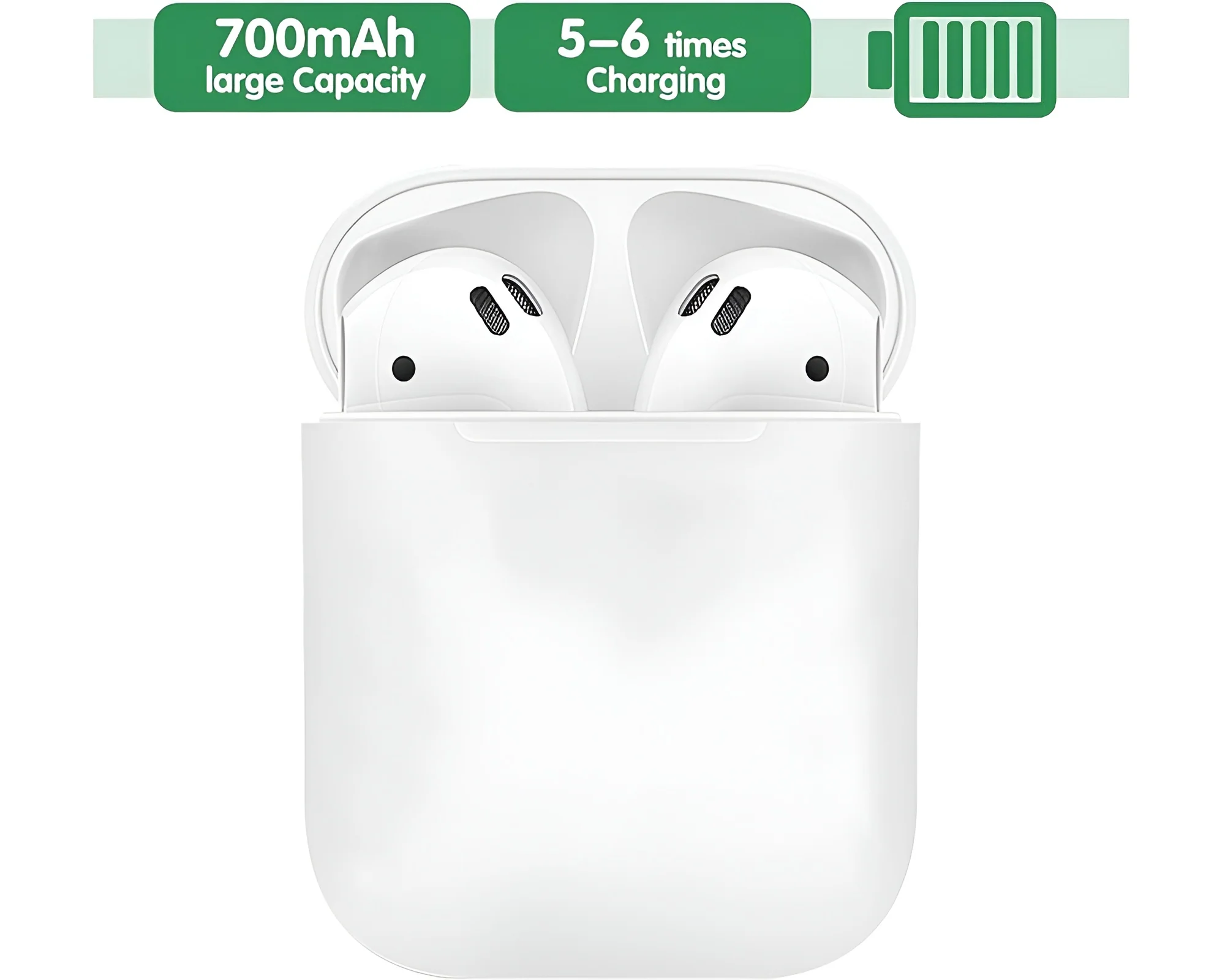 Replacement Wireless Charging Case for AirPods 1 & 2 – 700mAh Qi - Image 10