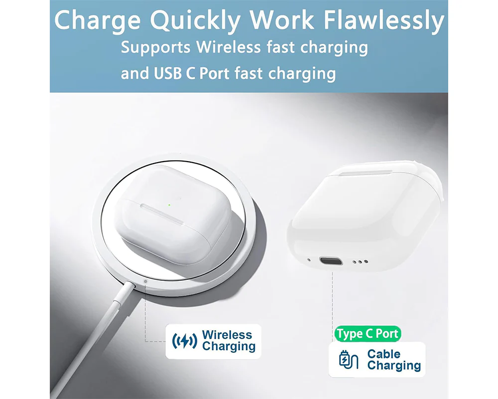 Replacement Wireless Charging Case for AirPods 4 - Image 5