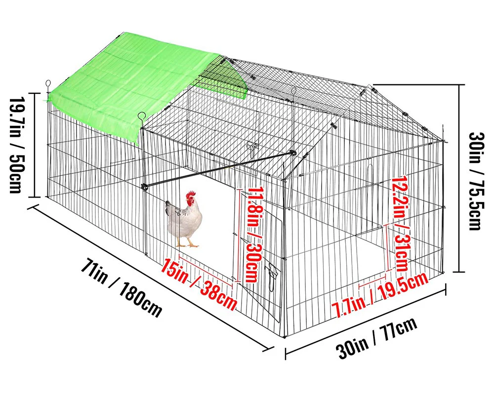 Metal Chicken Coop Run - Image 3