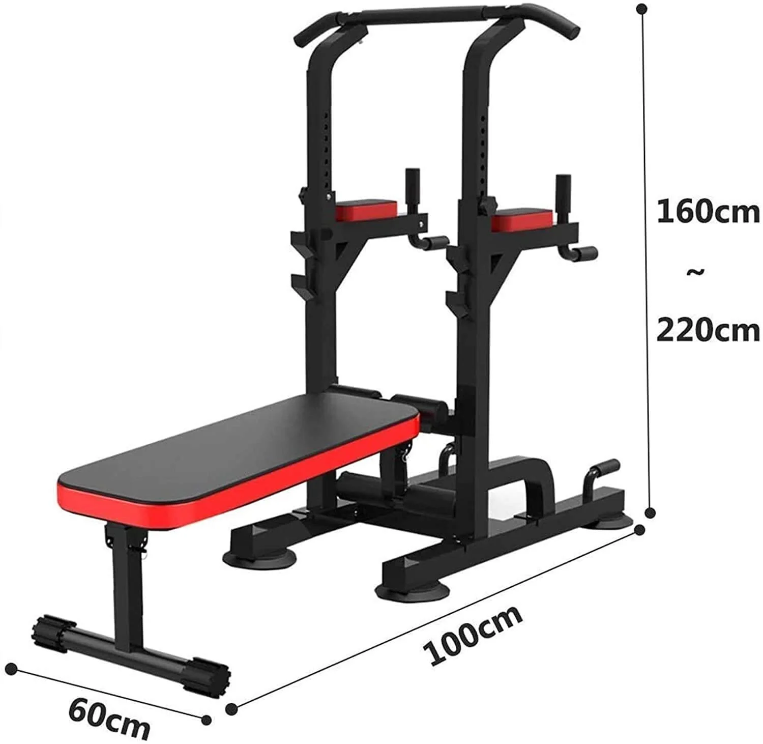 Weight Bench Chin Up Pull Up Station Power Tower - Image 2