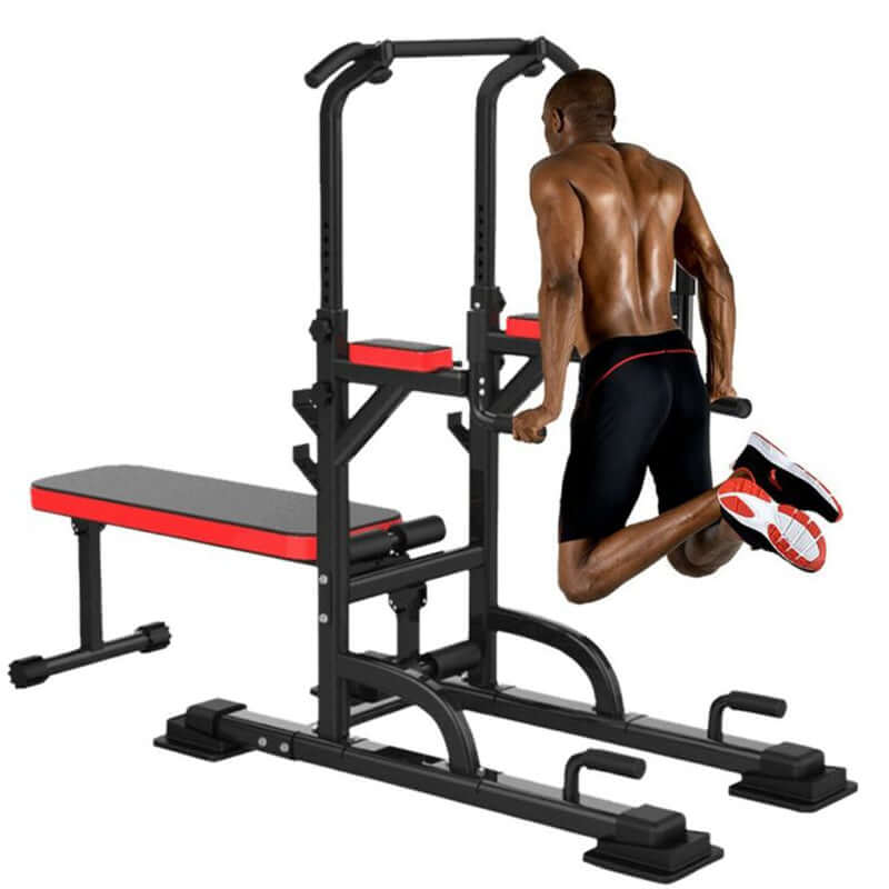 Weight Bench Chin Up Pull Up Station Power Tower - Image 5