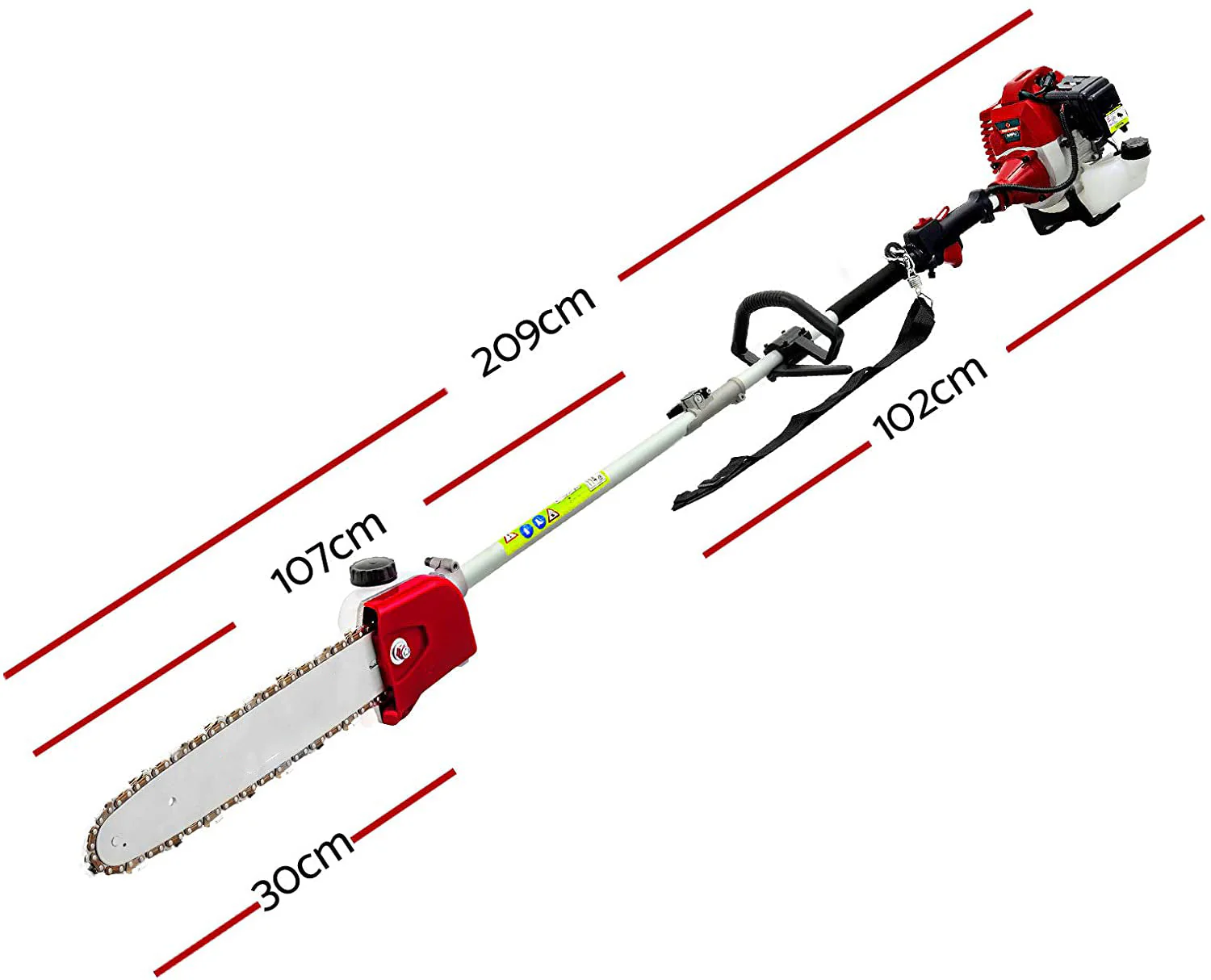 High-Powered Brush Weed Cutter Saw Hedge Trimmer 10 In 1 - Image 9