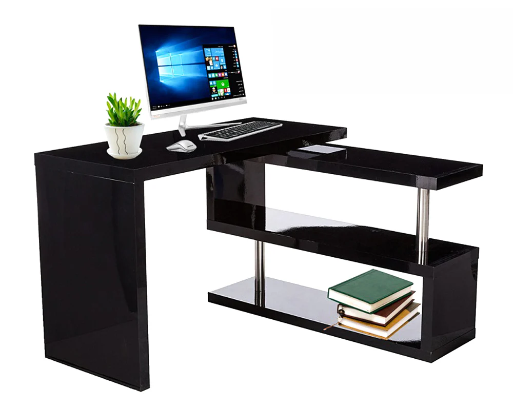 Computer desk with bookshelf - Image 2