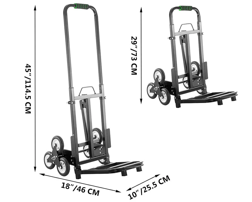 Stair Climbing Trolley 8 Wheels Folding Hand Cart Steps - Image 11