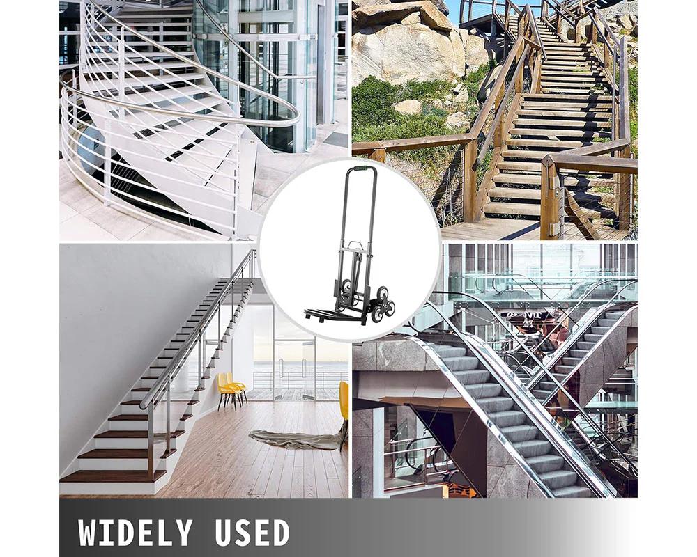 Stair Climbing Trolley 8 Wheels Folding Hand Cart Steps - Image 13