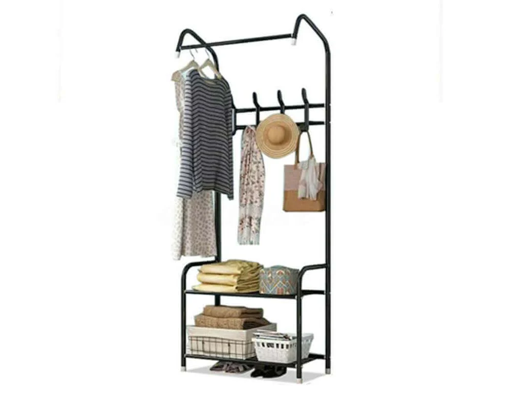 Cloth Rack Garment Rack Garment Clothes Holder Hanger Floor Stand Organizer - Image 8