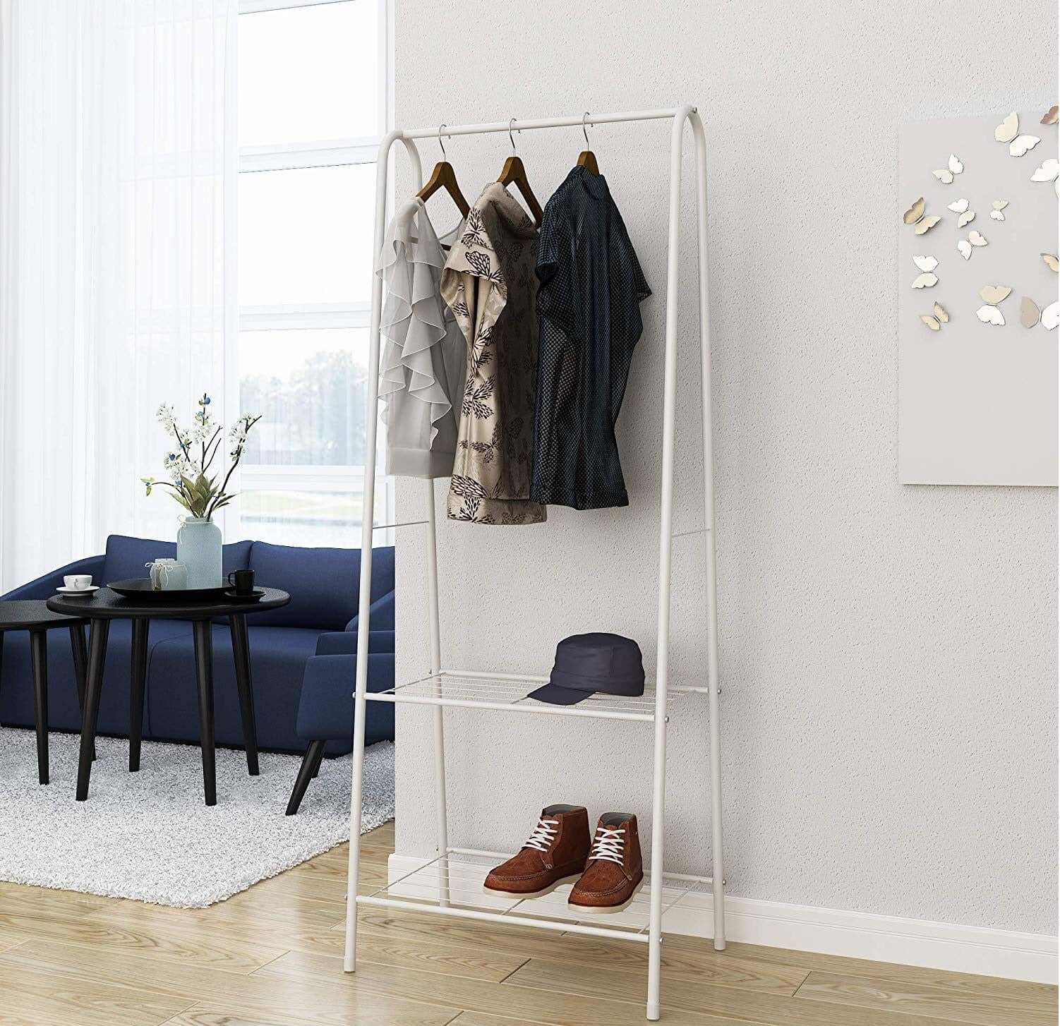 Cloth Rack Garment Rack Coat Shoes Organizer - Image 7