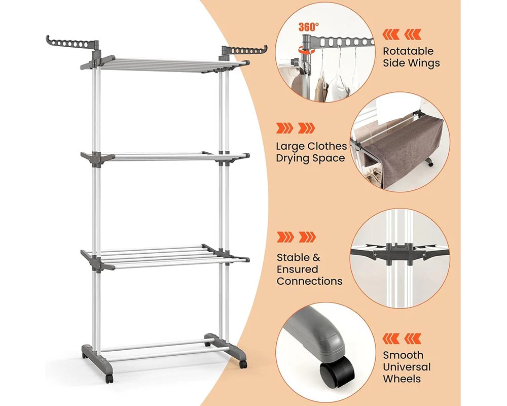 Foldable Clothes Drying Rack - Image 8