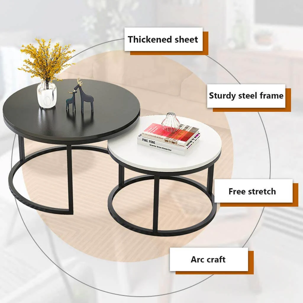 Coffee table 2 in 1 living room coffee tables - Image 8