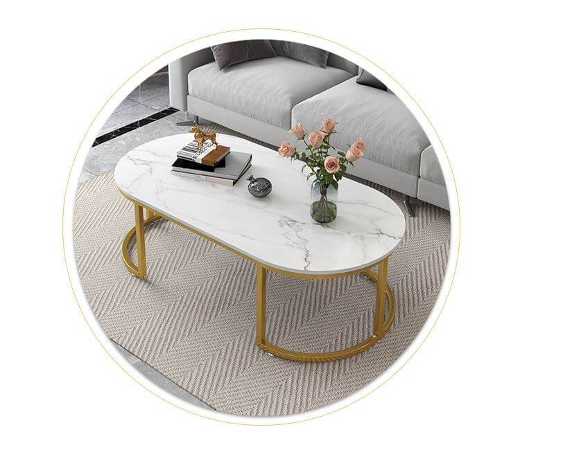 Coffee Table Marble texture Top - Image 3