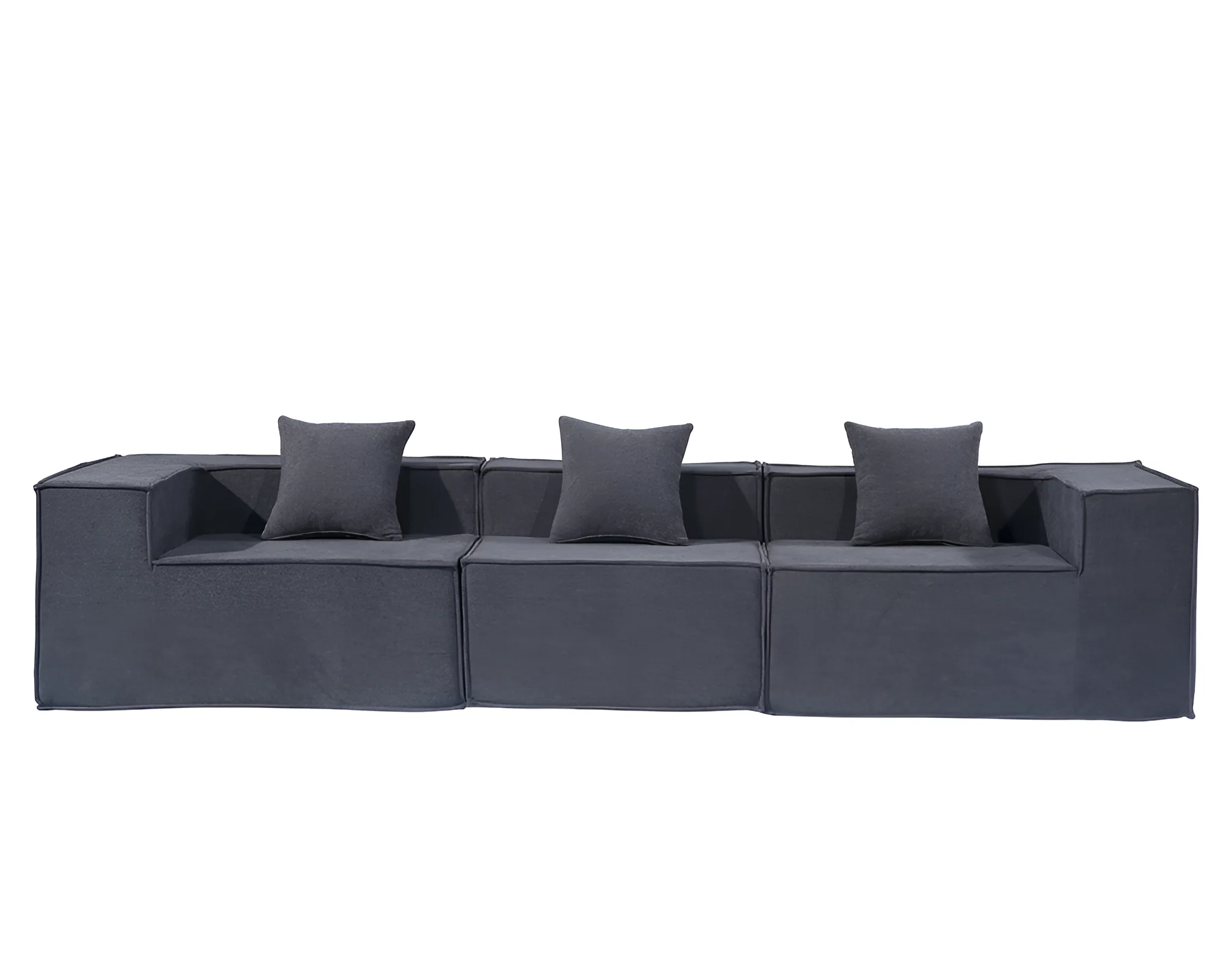 Modern 3 Seater Modular Sofa Set - Image 9