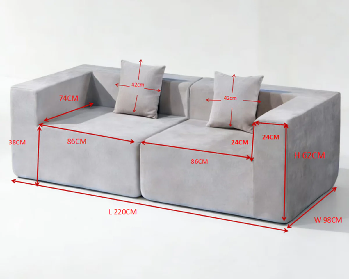 Compressed Sofa 2 Seater Sofa - Image 9